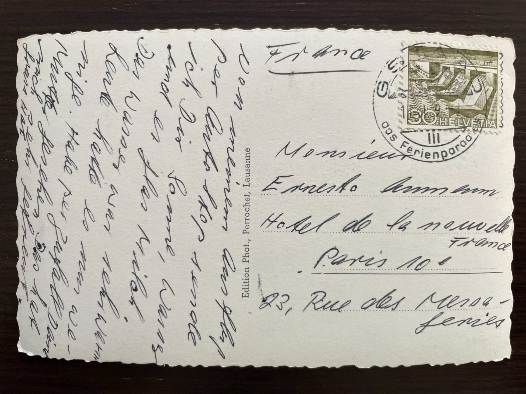Cartoline postali: THUN Strandbad, stark belebt, Sprungturm – Usato da Wald ZH venduto da TLILEF 1