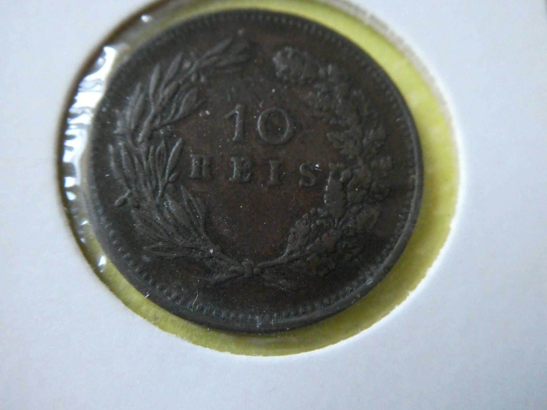 Toutes les monnaies: Portugal 1892, 10 Reis – D'occasion à Hinterforst par Rohusri 1