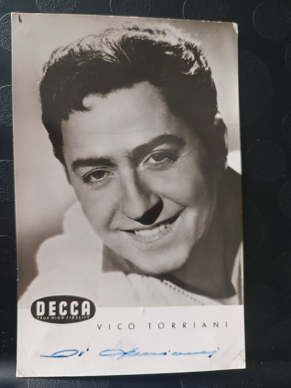 Autographes: Vico Torriani - handsignierte alte Karte – D'occasion à Menziken par Artographs