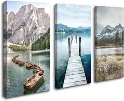 Riesig 🔝 SUPER PREIS 💲 Wandbild 120x80 NEU / Natur See