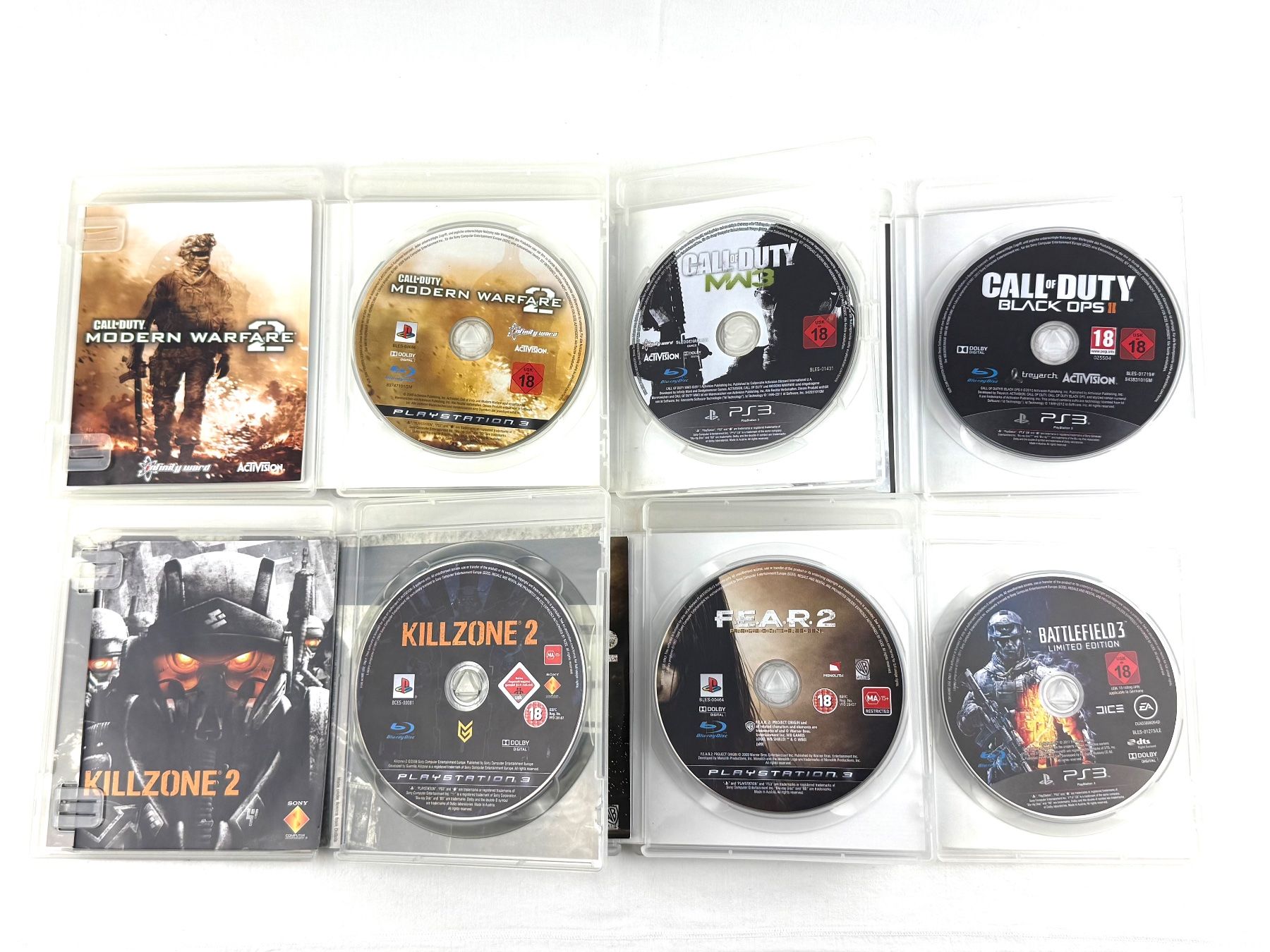 Spiele: PS3 Spiele Bundle - CoD MW2, MW3, BO2, BF3,Fear2,Killzone2 – Gebraucht aus Lauwil von fab_dnf5 2