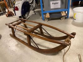 Schlitten, antiker Deko Schlitten, 120 cm