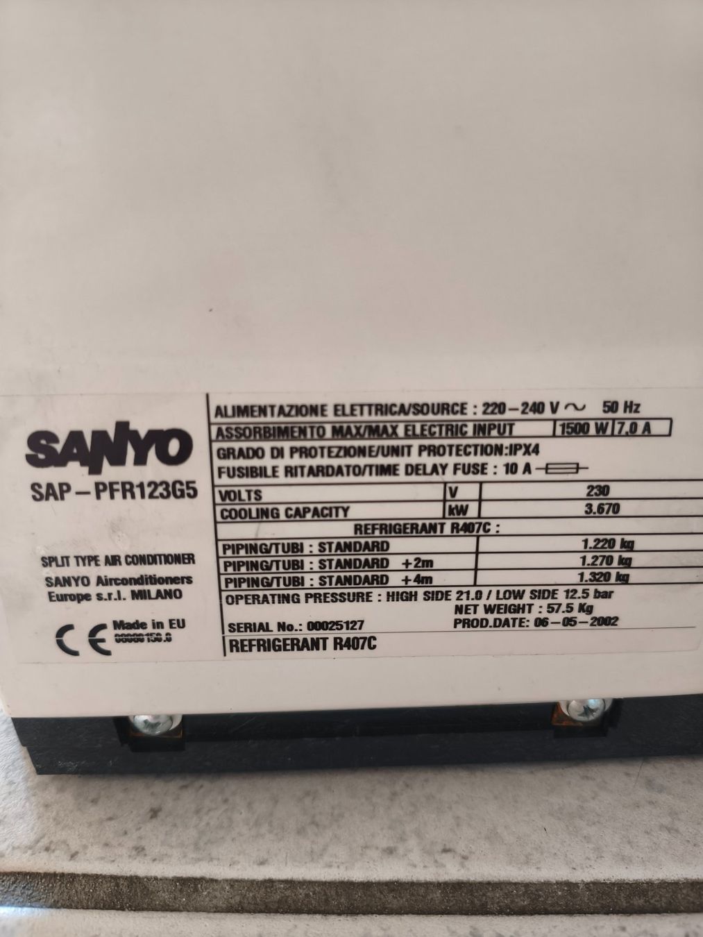 Condizionatori: Mobile Split-Klimaanlage 12500 BTU – Usato da Sulzbach venduto da mel_8t6t 4