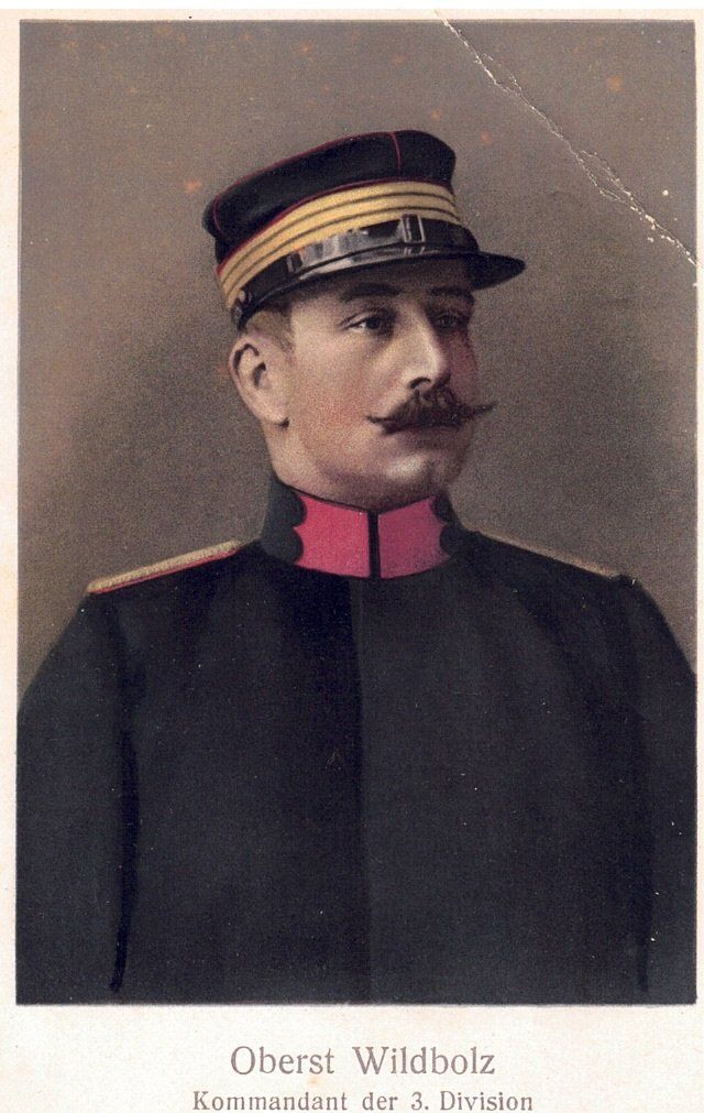 Cartoline postali: Armee Postkarte Oberst Wildbolz – Usato da Sugiez venduto da brockicenter