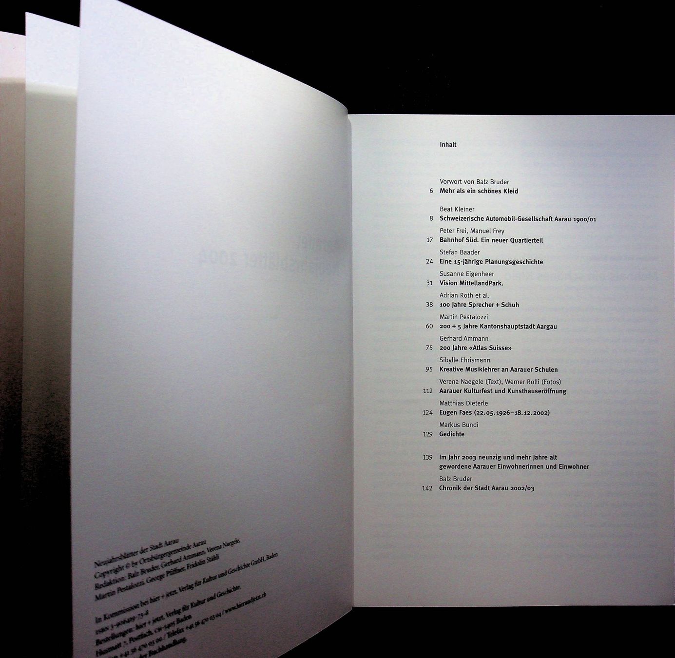 Bücher: Aarauer Neujahrsblätter 2004 – Gebraucht aus Reitnau von Zaomir 3