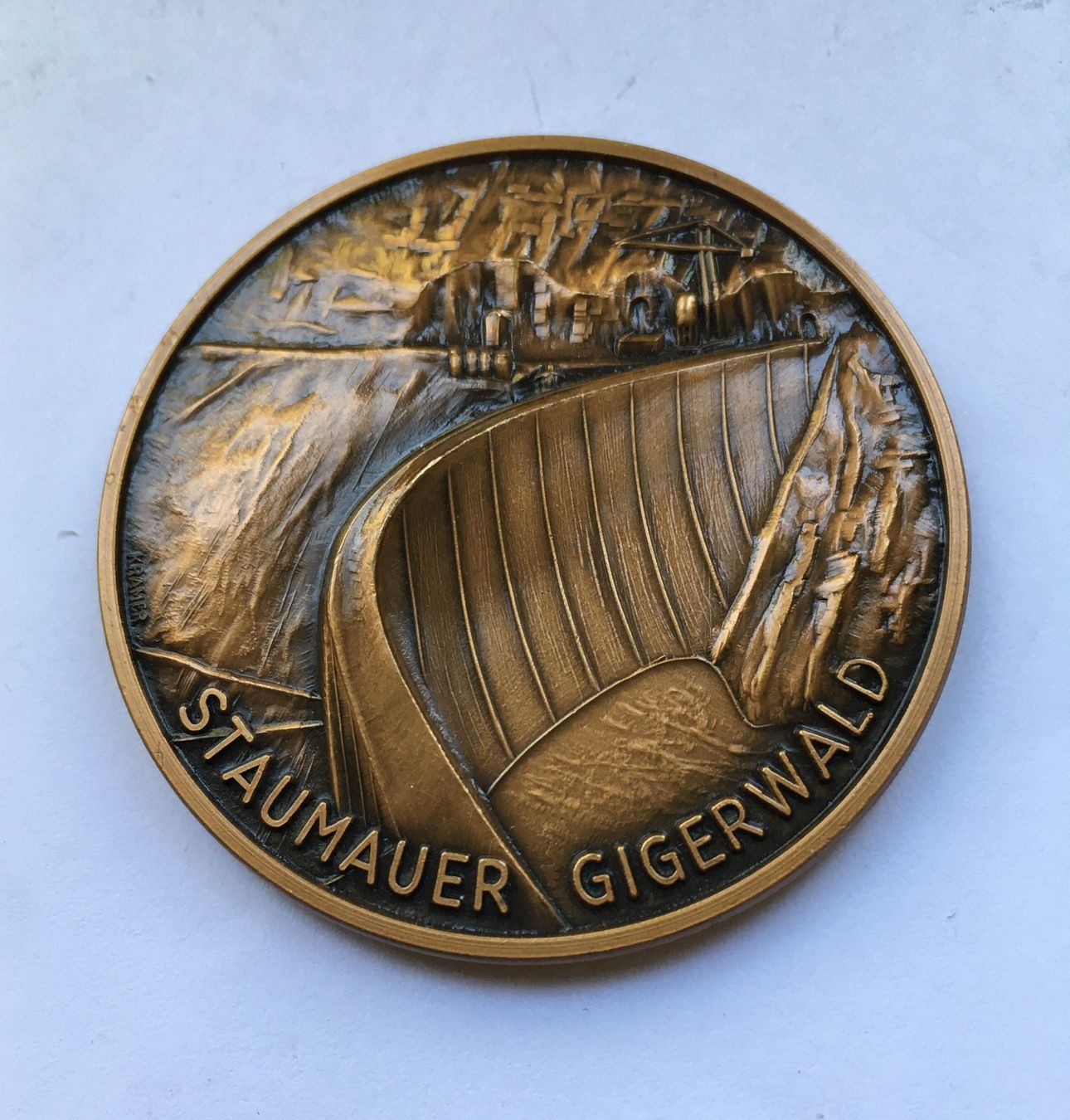 Medaglie: 1976 Medaille Staumauer Gigerwald FDC – Nuovo (secondo la descrizione) da Kirchberg SG venduto da Helveticus00
