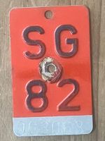 SG 82 - VELONUMMER - FAHRRADSCHILD - PLAQUE DE VELO - SG 82