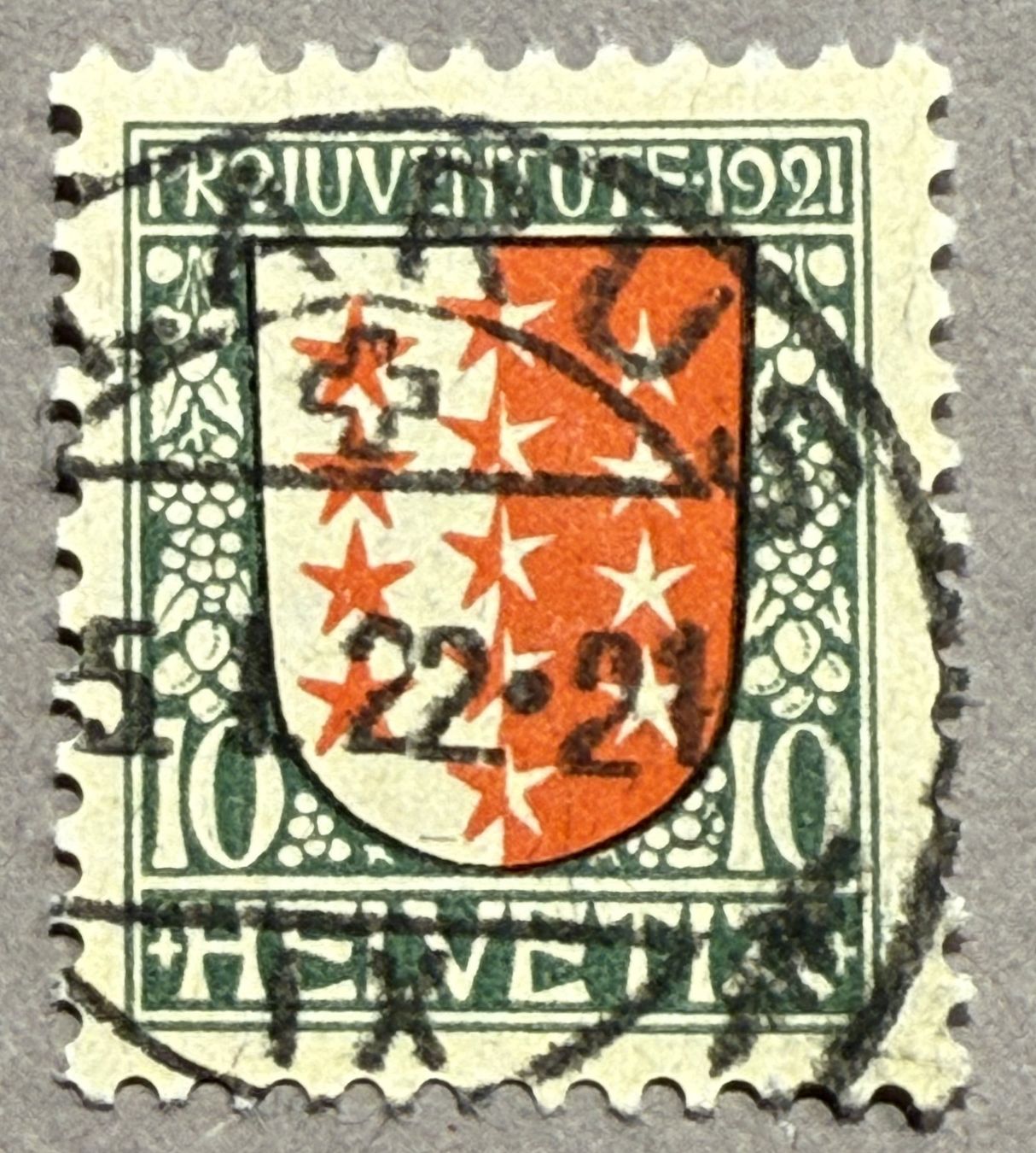 Alle Briefmarken: PJ18 Vollstempel Glarus – Gebraucht aus Steinhausen von yukon26