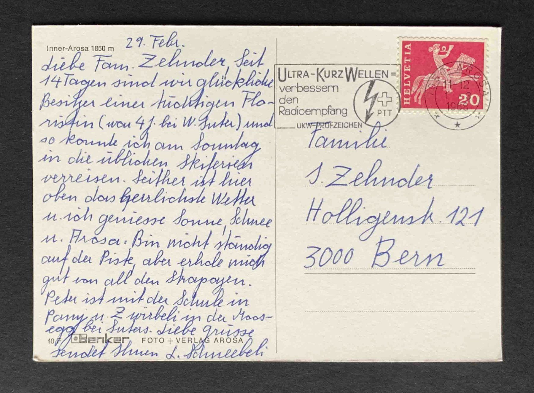 Cartoline postali: AK Inner Arosa – Usato da Goldau venduto da artelier1 1