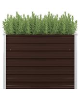 Hochbeet Braun 100x40x77 aus verzinkte Stahl