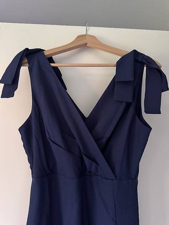 Vestito blu con fiocchetti di Rihoas