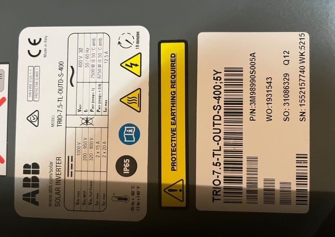 ABB Inverter: Wechselrichter ABB Trio 7,5 – Usato da Erlinsbach SO venduto da senthil062 2