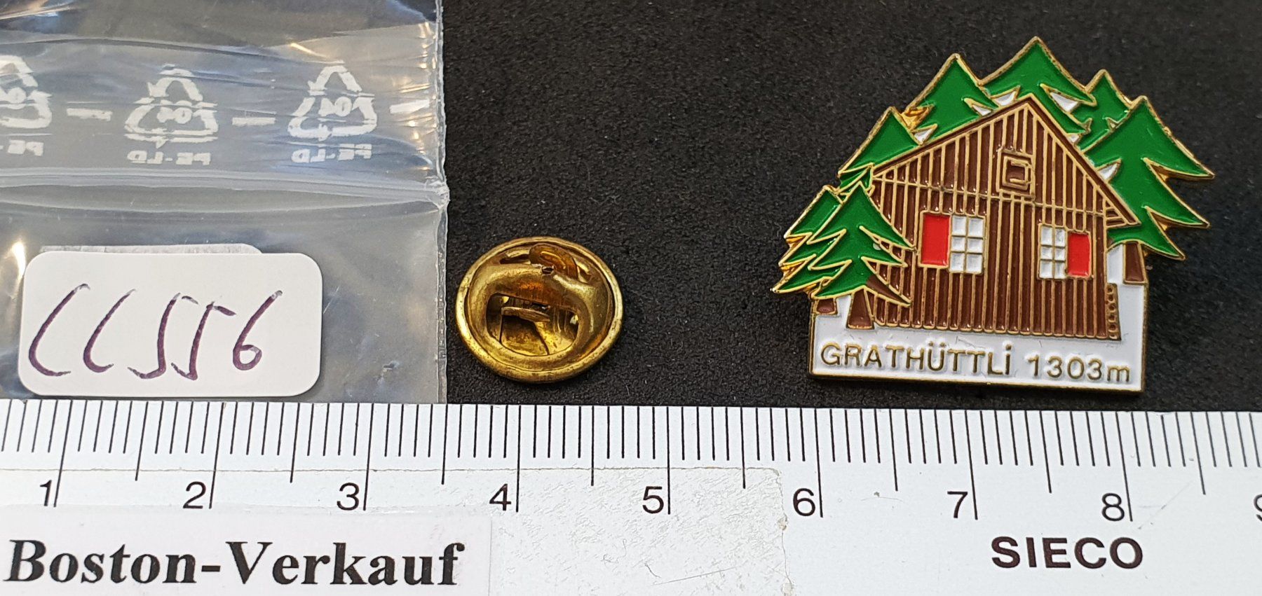 Placchette & Badge: CC556 - Pin Grathüttli Walthütte – Usato da Reinach BL venduto da Boston-Verkauf 1