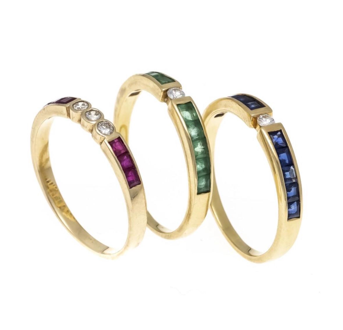 3 Ringe aus 18kt (karat) Gold (Gebraucht) in Kilchberg ZH für CHF 1200 ...