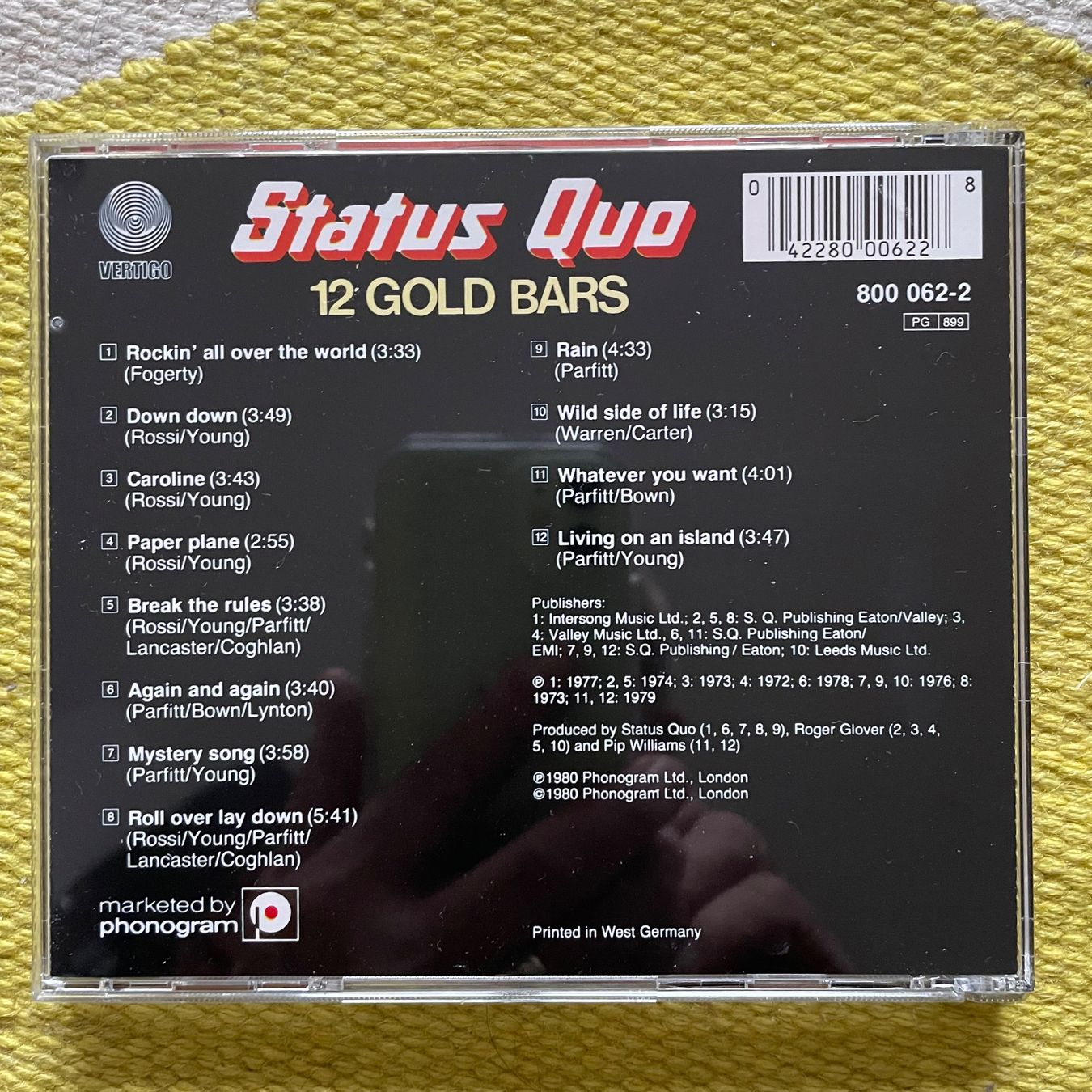 CD: STATUS QUO-12 GOLD BARS – Usato da Rorschacherberg venduto da CD-Roli 1