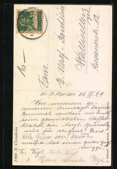 Cartoline postali: St. Chrischona, Kirche, von einer Anlage – Usato da Berlin venduto da bartko-reher 1