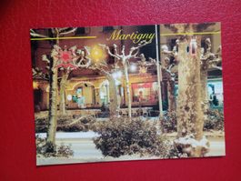Martigny Wallis Place Centrale Festbeleuchtung Winter