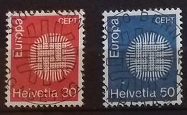 ET) 481-482, Europamarken ET Vollstempel Kt. 22.-
