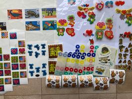 Viele verschiedene Sticker