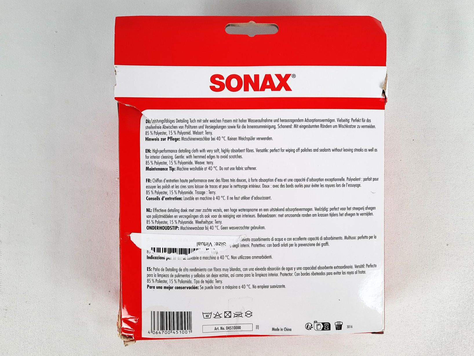 Sonax Prodotti per la cura: SONAX MicrofaserTuch Soft Touch – Nuovo (secondo la descrizione) da Beinwil am See venduto da Restwert_Beinwil 1