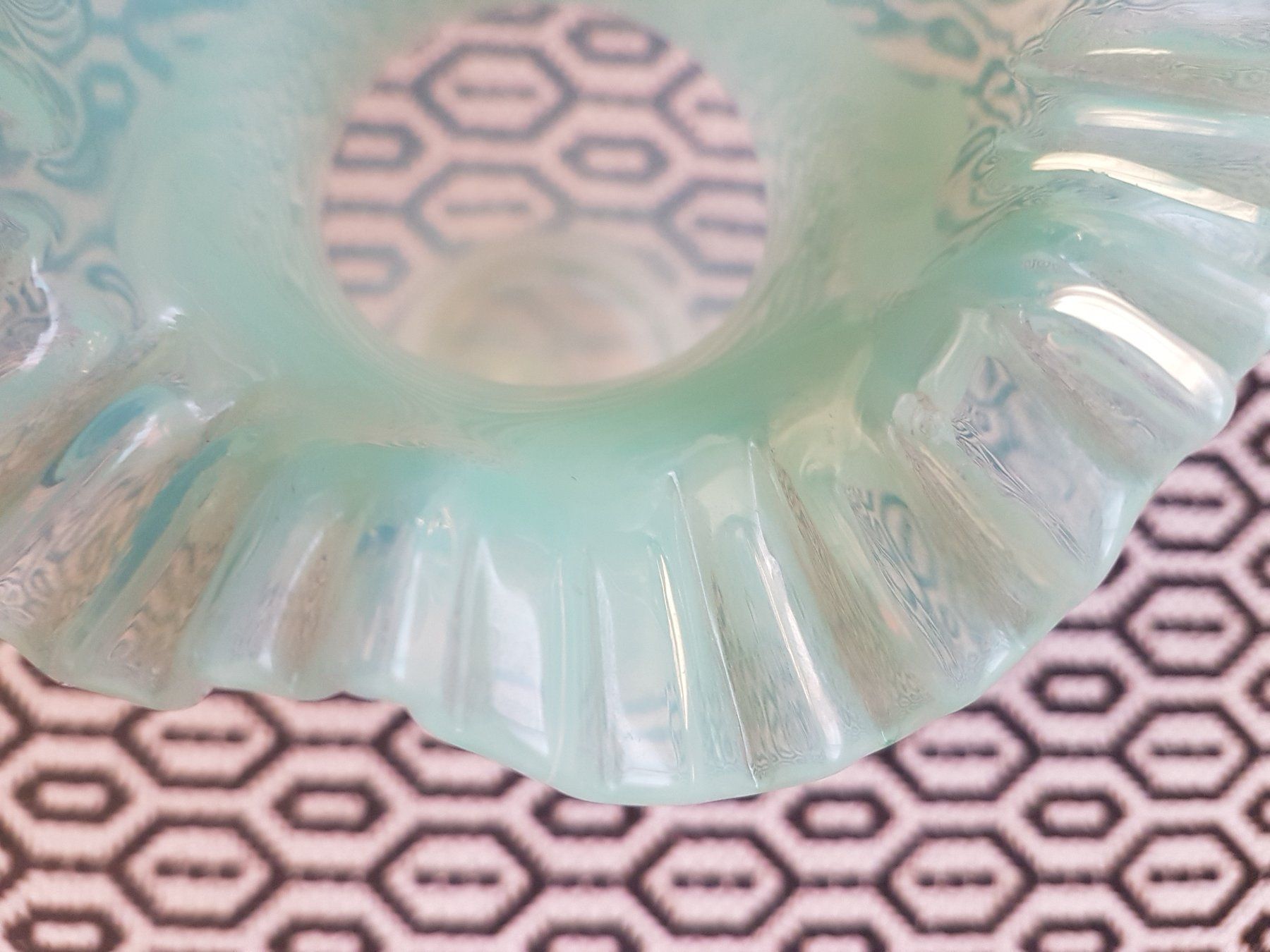 Vasi & Recipienti: Opalinglas Vase Aquamarin Jugendstil – Usato da St.Gallen venduto da Puppa 7