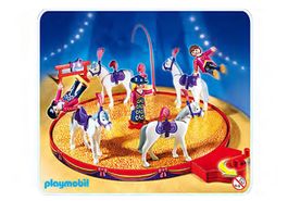 Playmobil Zirkus Manege Pferde Artisten Karussell