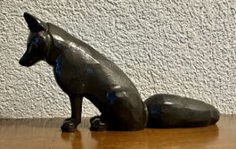 Seltener Von-Roll-Fuchs 1998 – schwere Gusseisenfigur – Schw