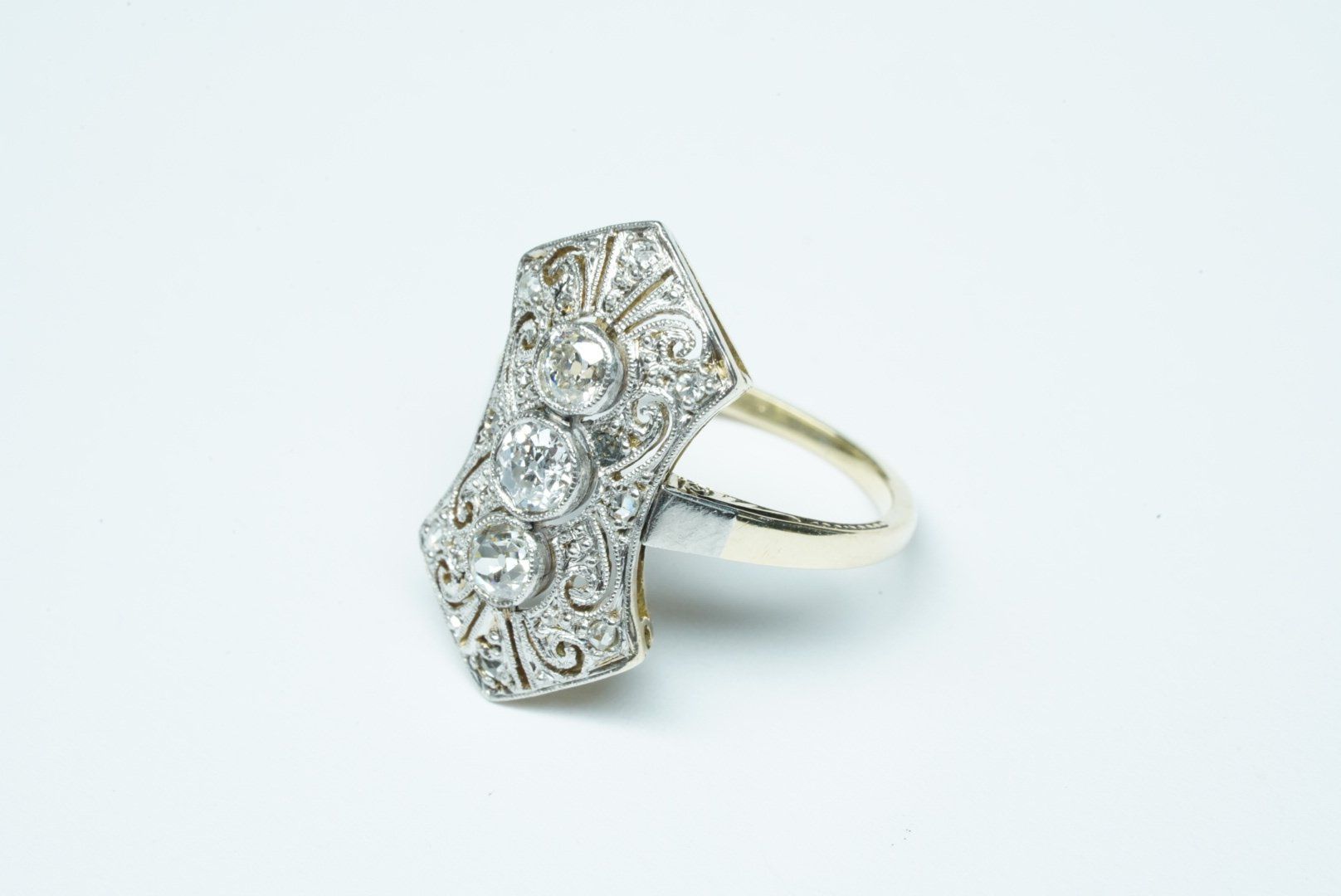 Anelli: Fingerring Antikschmuck Art Deco – Usato da Bülach venduto da Re-Jewelled 2