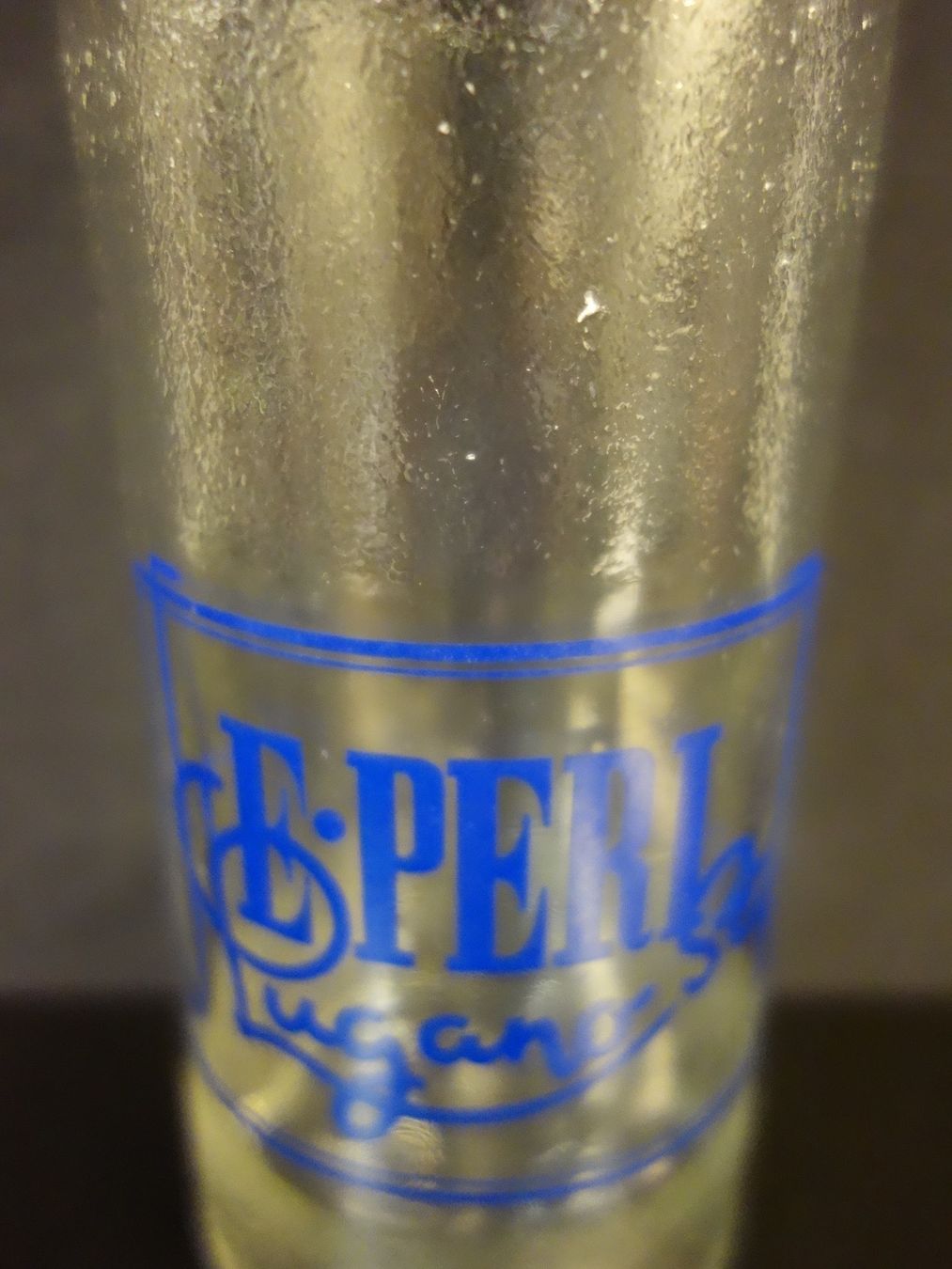 Bicchieri, Caraffe & Bottiglie: alte Flasche EMILIO E. PERI LUGANO 1962 ARANCIATA – Usato da Kerzers venduto da Flaschenposten 3