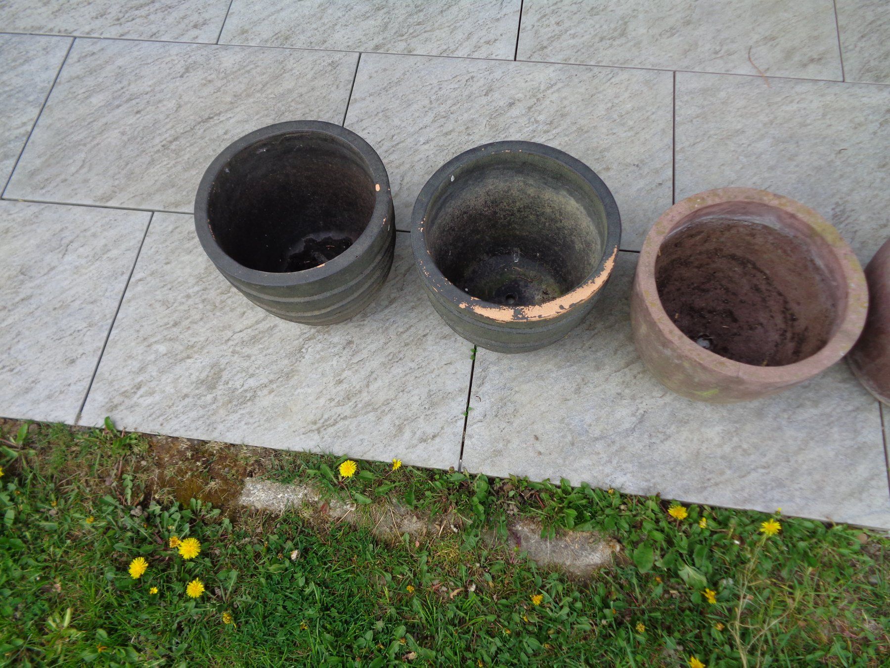 Blumentöpfe: 6 x Blumentöpfe (Pflanzgefässe), Garten – Gebraucht aus Rotkreuz von Samballi 1