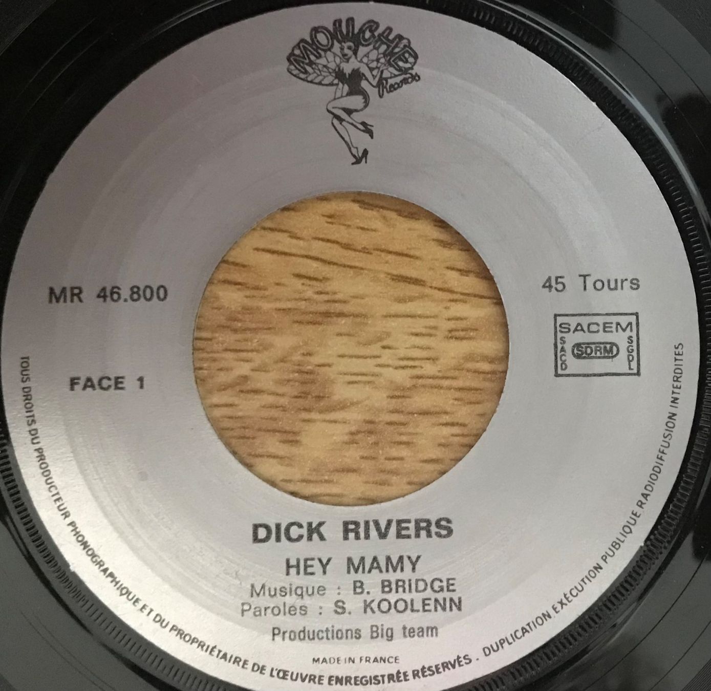 Schallplatten: DICK RIVERS - HEY MAMY – Gebraucht aus Bussigny von vinyl-pas-cher 2