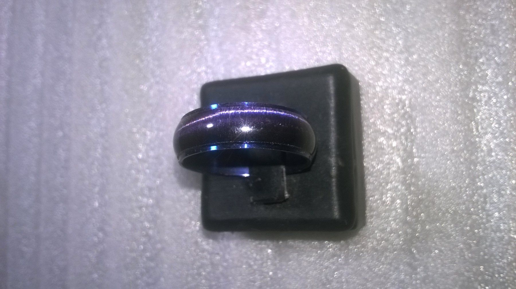 Anelli: ring edelsthal,,,dunckelblau,,,glanzig – Nuovo (secondo la descrizione) da Basel venduto da bijoutrie_4 1