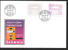Brief ATM Typ 3 + 4 Frühdatum Bern 10.7.1981