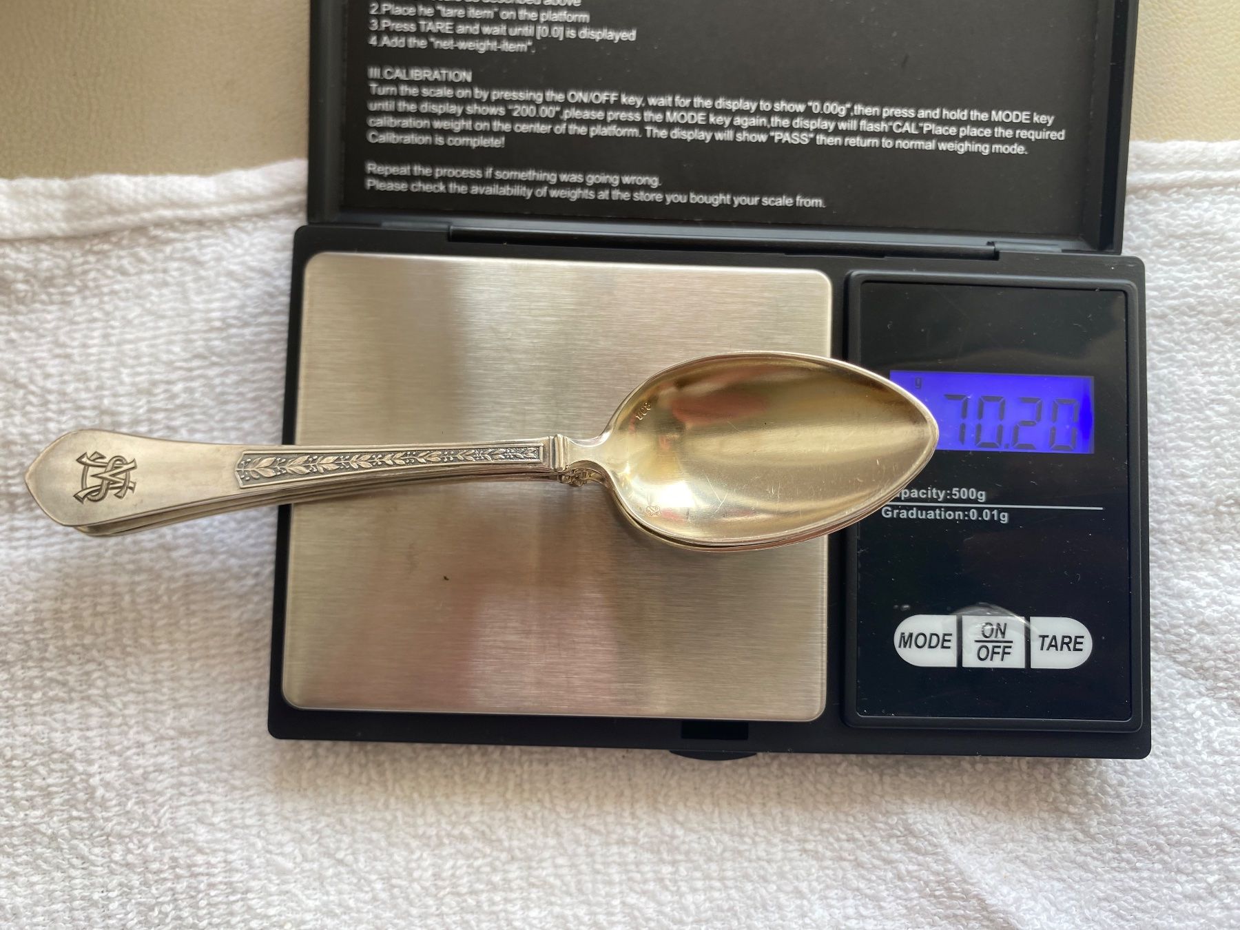 Cucchiai: Piaget Argent 800 monogramée et ciselée – Usato da Nyon venduto da dar_78qd 1