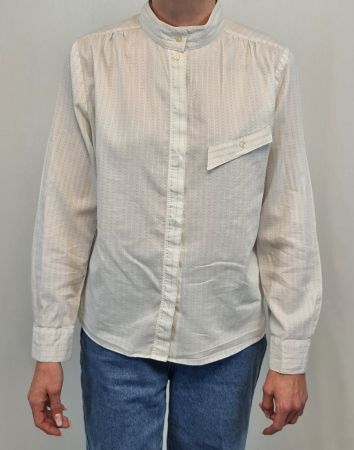 Chemise avec fines rayures en coton (70%) Taille S