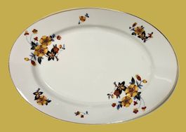 Porzellan Schale weiss Langenthal 1934 - Art Déco handgemalt