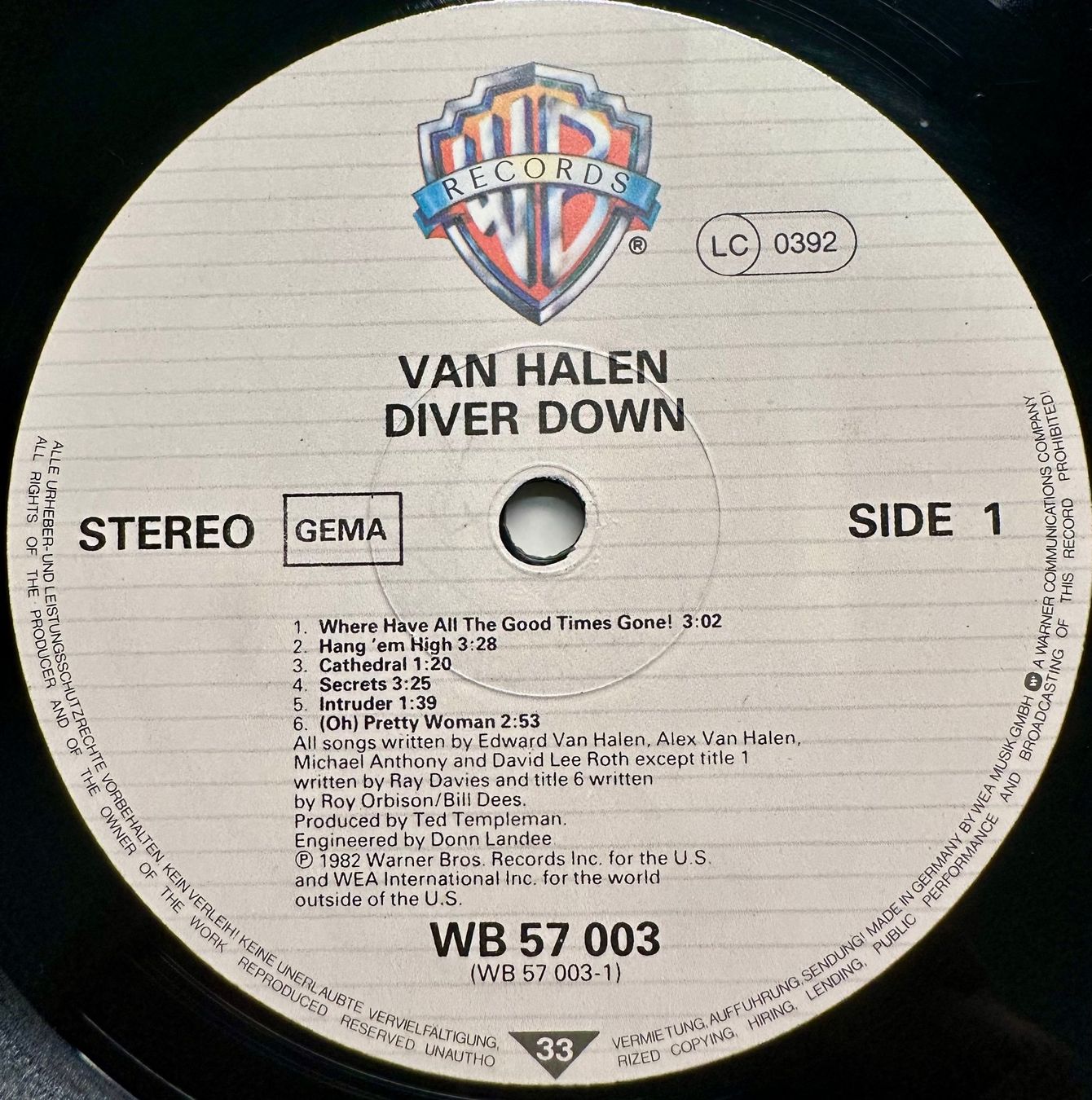 Dischi in vinile: Van Halen - Diver Down // LP: VG+; Sleeve: VG+ – Usato da Zürich venduto da saltbee 2