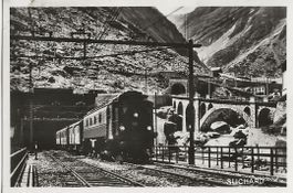 Göschenen,Gotthard,Lokomotive,Suchard-Sammelkarte
