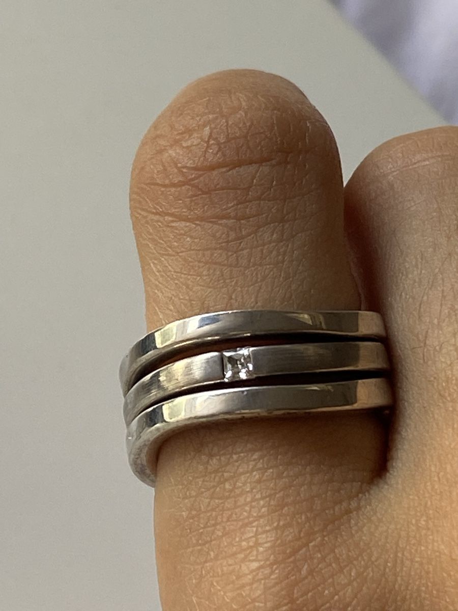 Fossil Anelli: Fossil Silber 925 Ringe mit Solitär – Nuovo (secondo la descrizione) da Givisiez venduto da dor_xb9k