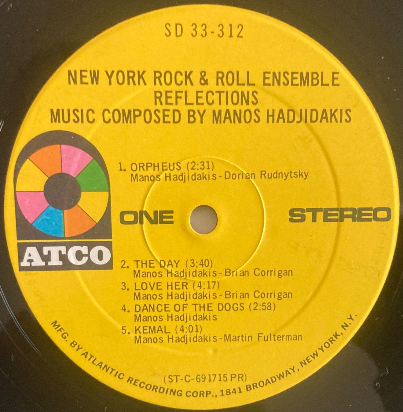 Schallplatten: NEW YORK ROCK & ROLL ENSEMBLE - REFLECTIONS – Gebraucht aus Poliez-Pittet von Newtown-Records 3