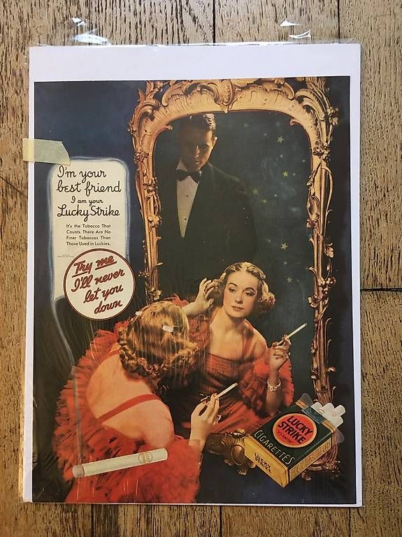 Poster & Bilder: Sélection de publicité vintage Lucky Strike – Gebraucht aus Lausanne von Loopaul 1