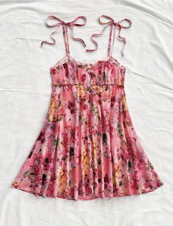 Kleid ungetragen rosa Blumenmuster Grösse M
