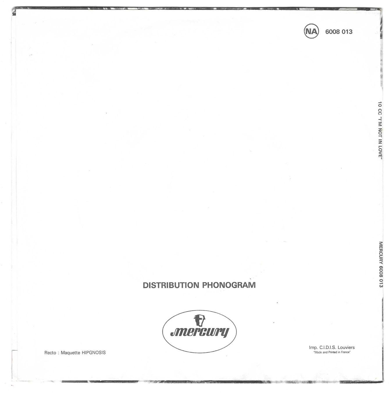 Schallplatten: 10 cc  -  I'M NOTIN LOVE  +  1 – Gebraucht aus Bex von Giorgiob 1
