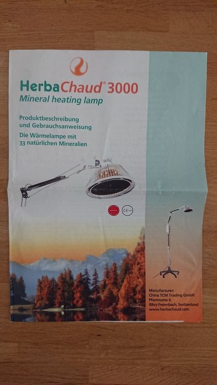 Lampe chauffante minérale HerbaChaud 3000 TDP infrarouge - acheter