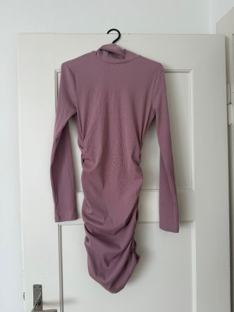 Pink Ribbed Dress, Size M
