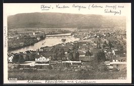 Stein, Teilansicht mit Rheinbrücke aus 