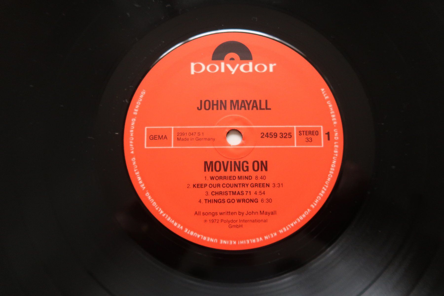 Dischi in vinile: JOHN MAYALL - MOVING ON - VINYL LP – Usato da Basel venduto da Patiscat 2