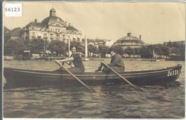 Zürich - Zwei im Ruderboot auf dem Zürichsee