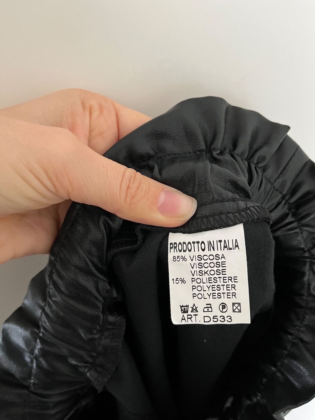 Pantaloni: Hose in Lederoptik One Size – Nuovo (secondo la descrizione) da Triesen venduto da atos87 4