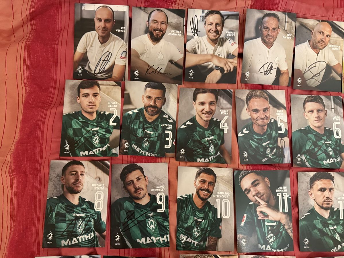 Autographes: Autogrammkarten Werder Bremen signiert – D'occasion à Rüschlikon par Andi_2000 1